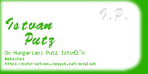 istvan putz business card